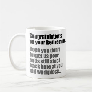 Caneca De Café Parabéns de sua aposentadoria engraçados
