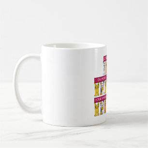 Caneca De Café parabéns do aniversário de trabalho de 10 anos