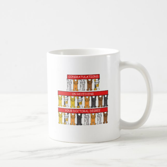 Caneca De Café Parabéns do doutoramento (Direita)