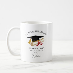 Caneca De Café Parabéns Doutor Graduação