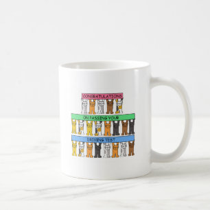 Caneca De Café Parabéns em passar seu teste de condução