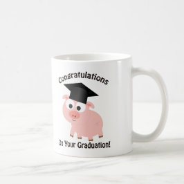 Caneca De Café Parabéns em sua graduação! Porco