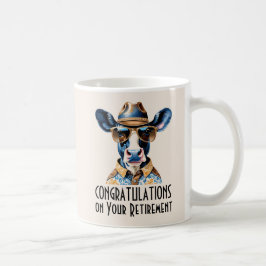 Caneca De Café Parabéns engraçados de aposentadoria de cowboy oci