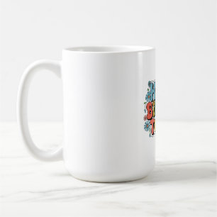 Caneca De Café Parabéns Floral Groovy