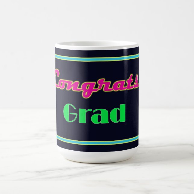 Caneca De Café Parabéns, Formando Neon Letters (Centro)