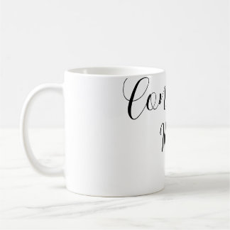 Caneca De Café Parabéns graduado nome simples minimal ano turma