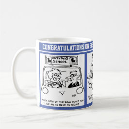 Caneca De Café Parabéns pela aprovação das charges do Teste de co