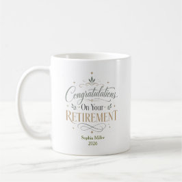 Caneca De Café Parabéns pela sua aposentadoria personalizada