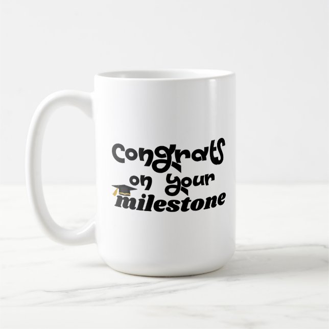 Caneca De Café Parabéns pelo presente de formatura especial (Esquerda)