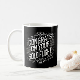 Caneca De Café Parabéns pelo seu 1º Voo Solo