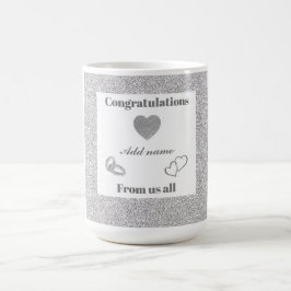 Caneca De Café Parabéns personalizados de todos nós