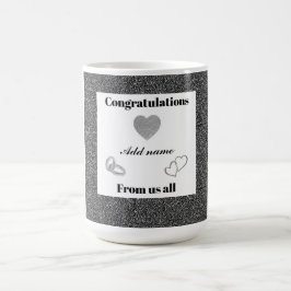 Caneca De Café Parabéns personalizados de todos nós