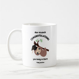 Caneca De Café Parabéns Personalizados para Graduação de Largura 