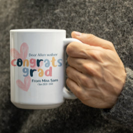 Caneca De Café Parabéns Personalizáveis pela Formatura