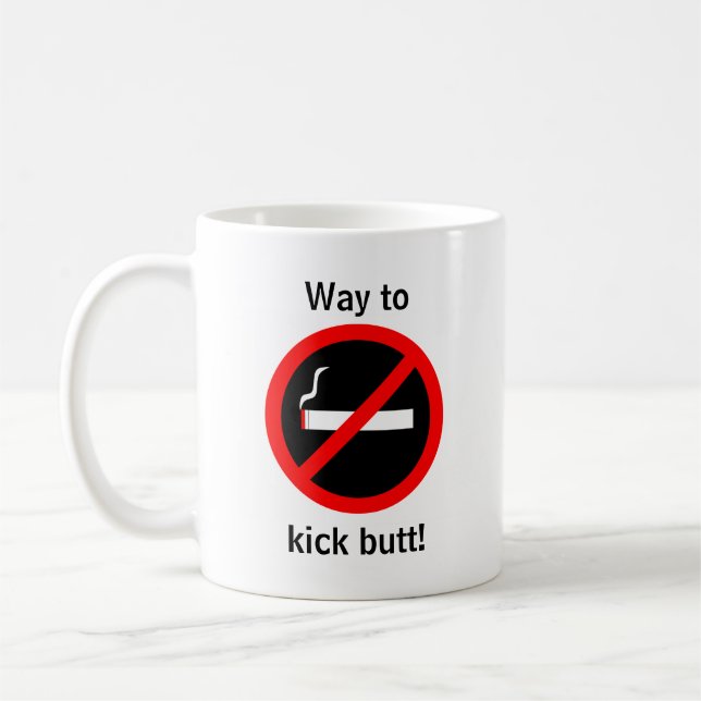 Caneca De Café Parabéns por parar de fumar (Esquerda)