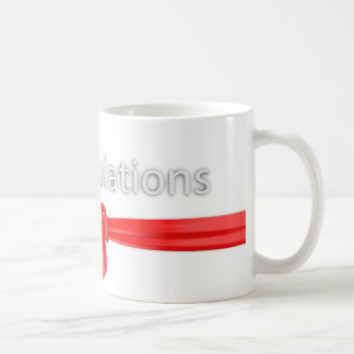 Caneca De Café Parabéns que cumprimentam