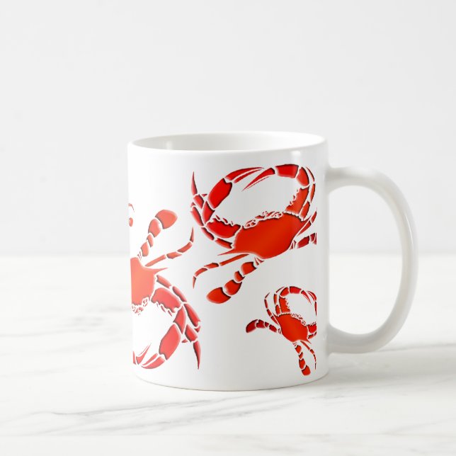 Caneca De Café Parada vermelha dos caranguejos (Direita)