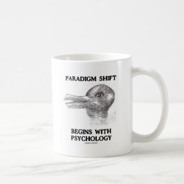 Caneca De Café Paradigma Shift Começa Com Psicologia Rabbit Pato