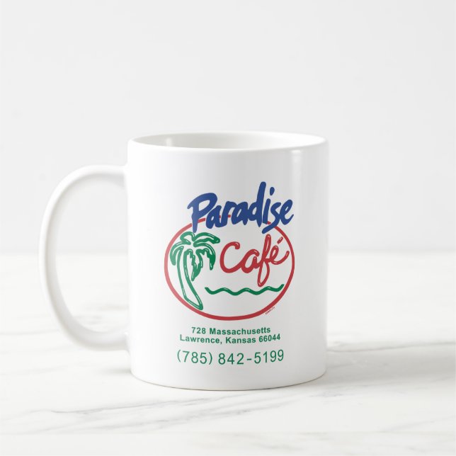 Caneca de café Paradise Café (Esquerda)
