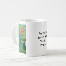Caneca De Café Paradise to do list: Parrot
