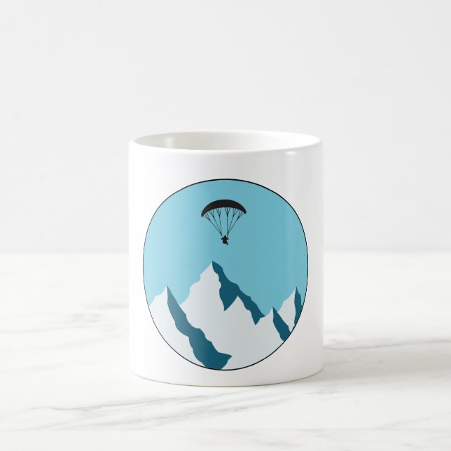 Caneca De Café Paragliding Pilot paragliding 80s Paraglider (Centro)