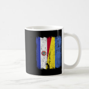 Caneca De Café Paraguai Ucrânia Meia Bandeira Paraguaio Ucraniano