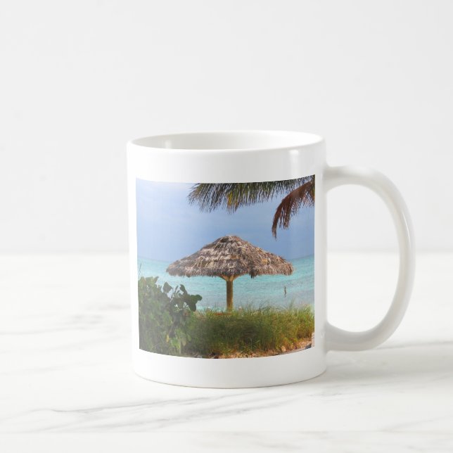 Caneca De Café Paraíso da praia de Bahama (Direita)
