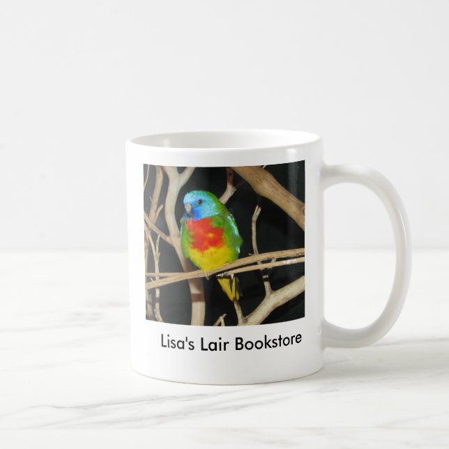 Caneca De Café Parakeet Escarlate-Chested - splendida de Neophema (Direita)