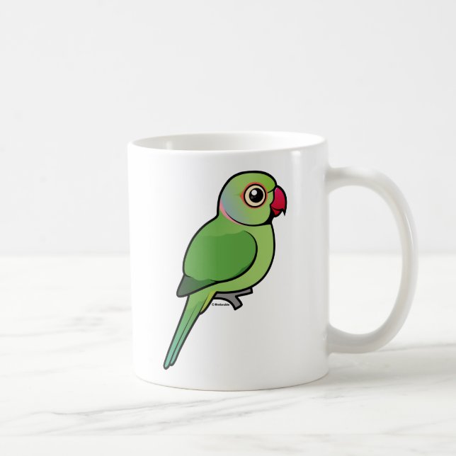 Caneca De Café Parakeet Rosa-rodeado (Direita)