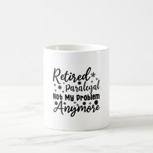 Caneca De Café Paralegal aposentado não é mais meu problema