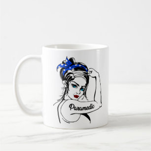 Caneca De Café Paramedico de Emergência EMS Rosie The Riveter