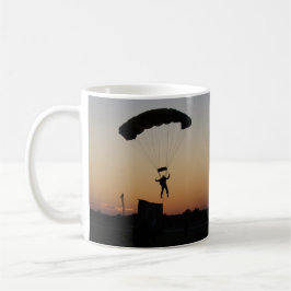 Caneca De Café Paraquedas Skydiver no Sunset Sky Diver