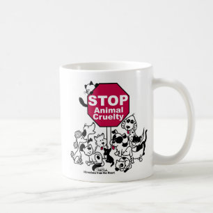 Caneca De Café Parar a crueldade dos animais