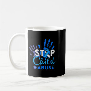 Caneca De Café Parar Abuso Infantil de Empregados Sociais Abuso I