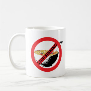 CANECA DE CAFÉ PARAR DE ENCONTRAR TUBARÕES