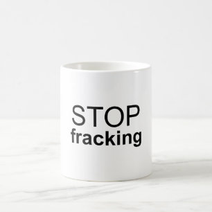 Caneca De Café Parar Fracking