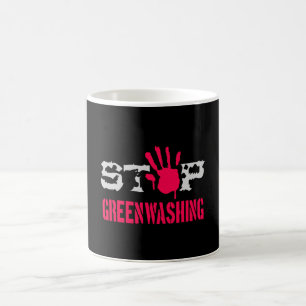 Caneca De Café Parar lavagem em verde