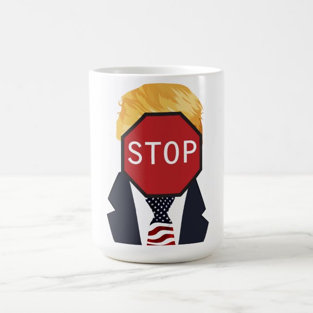 Caneca De Café Parar Trump Coffee Mug (Centro)