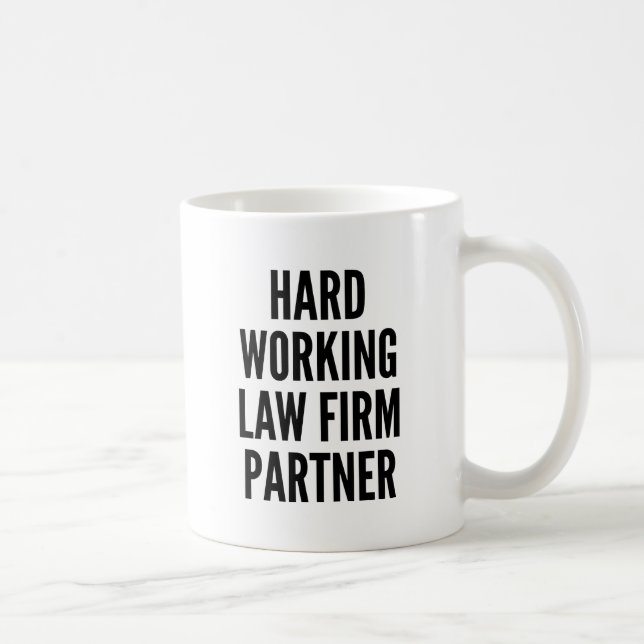 Caneca De Café Parceiro do duro Working Law (Direita)