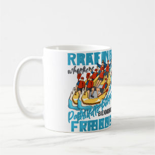 Caneca De Café Parceiros de Remo de Balsa Esportes Aquáticos Bals