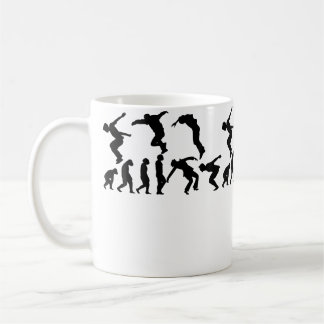 Caneca De Café Parcours Corrida Escalador Corredor Obstáculo Curs