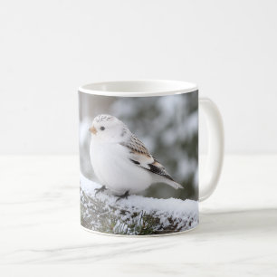 Caneca De Café Pardal-de-neve de Natal de Inverno