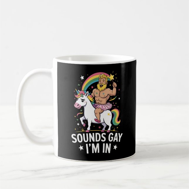 Caneca De Café Parece Gay Eu Estou Dentro (Esquerda)