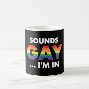 Caneca De Café Parece Gay Eu Sou Arco-íris Orgulho LGBTQ