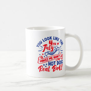 Caneca De Café Parece Que 4 De Julho Me Faz Querer Um Cachorro Qu