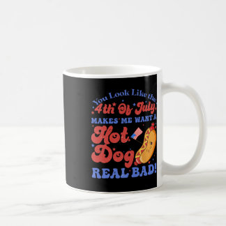 Caneca De Café Parece Que 4 De Julho Me Faz Querer Um Cachorro Qu