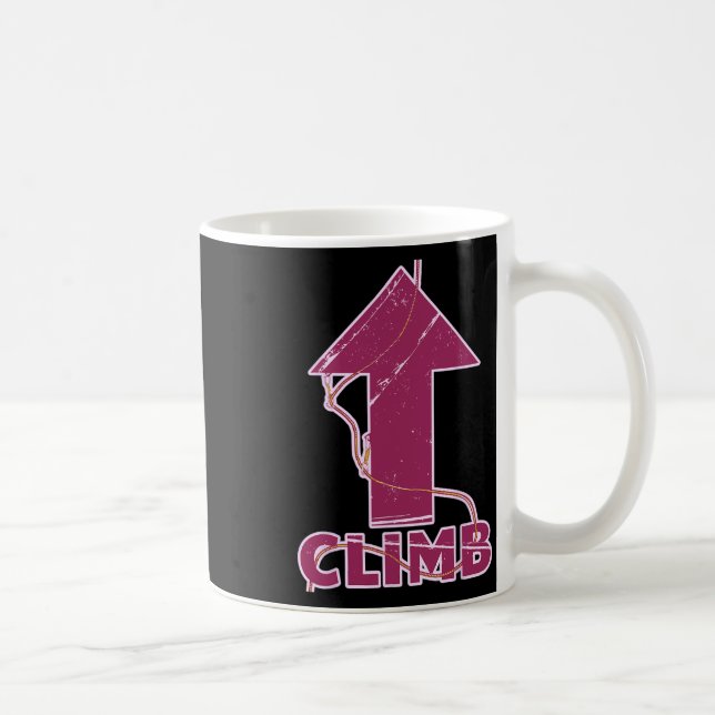 Caneca De Café Parede de Escalada Corda e Quickdraws  (Direita)