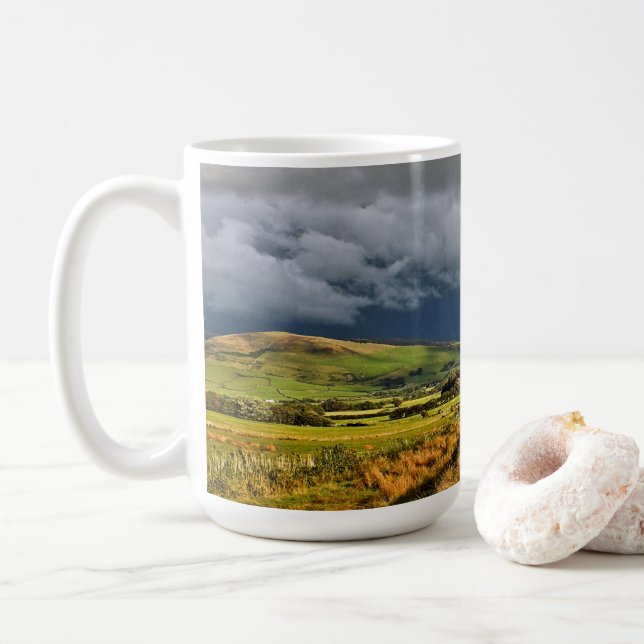 CANECA DE CAFÉ PAREDES DE VISUALIZAÇÕES RURAIS (Com Donut)