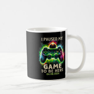 Caneca De Café Parei Meu Jogo Para Estar Aqui O Eclipse Solar Tot