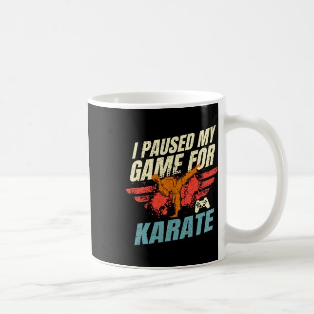 Caneca De Café Parei Meu Jogo Para O Presente De Jogos De Karate (Direita)